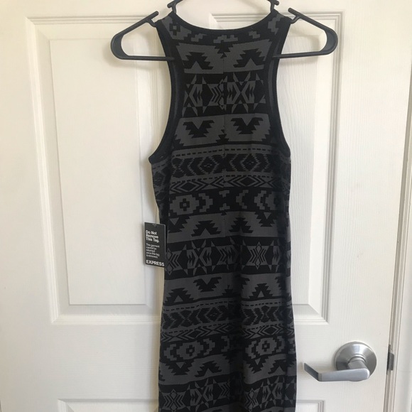 Racerback Bodycon-like Aztec Dress - Picture 4 of 4